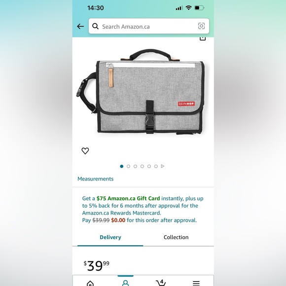 Skip Hop Diaper Changer Wristlet - Picture 2 of 4